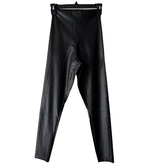 🆕 90 Degree by Reflex Leatherette Super High Rise Leggings - Picture 2 of 7